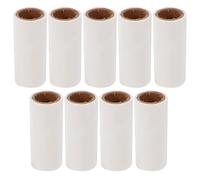 BIUDECO Recharge Rouleau Adhésif pour Poils D'animaux 9pcs 30 Feuilles par Rouleau Papier Blanc Adhésif Pratique pour Voyage et Voiture
