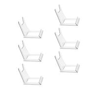 BIUDECO Support de Bols en Plastique 6pcs pour Rangement la Cuisine et Affichage, Support pour Assiette et Lumière Led, Accessoire Pratique pour Organiser Votre Espace