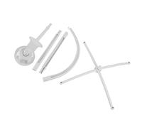 BIUDECO Support Mobile Lit Blanc Facile à Installer Sécurisé sans Bords Adapté Lits Berceaux et Poussettes avec Croix et Sections Démontables