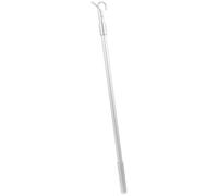 BIUDECO Tringle à Rideau Lisse et Légère Crochets Télescopique en Alliage D'aluminium Blanc Réglable pour Stores Verticaux et Fenêtres