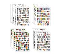 BIVYAX Stickers Lettres 16 Feuilles, autocollants alphabet vintage holographiques sans pochette, pour scrapbooking journal cartes DIY, pour loisirs créatifs, pour usage quotidien idéal