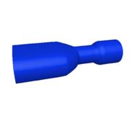 Bizline Cosses femelles isolées 6,35 x 0,8 mm - Bleu