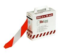 Bizline ruban de délimitation chantier - Rouge/Blanc