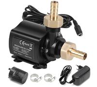 BIZOI Pompe Immergée Régulation Vitesse, DC 12V Pompe a Eau, 800L/H 5m Mini Pompe à Eau Submersible, Pompes Sans Pinceau Ultra Silencieuse Arrosage Irrigation Jardinage Drainage Évacuation