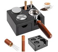 BIZOI Station de Tamper pour Barista (51-58 mm), Café Tamper Fabriqué en ABS, Réglable Tamping Station, Café Tamper Station pour Stockage Tasseur Café, Barista (Sans Accessoires)