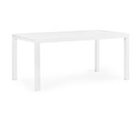 Table extérieure Hilde blanc 160/240 x 90 x h 75cm