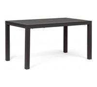 SALON Table extérieure Hilde 140/210 x 77 aluminium anthracite