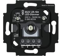 BJ 6523 UR-104 - Variateur à LED gradateur rotatif, bouton-poussoir rotatif 230 V
