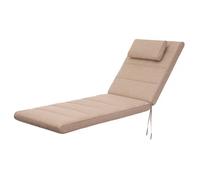 Bjird - Coussin Chaise Longue pour Jardin - siège 195x60x7 cm, Frêne - Coussin Bain de Soleil extérieur-intérieur