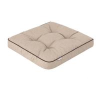 Bjird - Coussin de chaise de jardin 49x47 cm Beige - Coussin pour fauteuils de jardin, lin synthétique, Fabriqué en UE