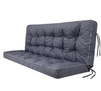 Bjird - Coussins pour Bancs de Jardin - Bleu marine, 140 cm - Coussins Assise & Dossier Souples