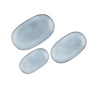 BJÖRN CLOUD Lot de 3 plateaux de service - Gris orage