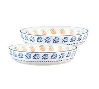 BJÖRN Lot de 2 corbeilles à fruits NAPOLI agrumes - Ø 25,5 cm