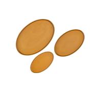 BJÖRN Lot de 3 plateaux de service SCANDI - Ocre