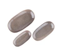 BJÖRN Lot de 3 plateaux de service STELLAR - Gris béton