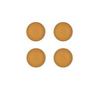 BJÖRN Lot de 4 assiettes SCANDI ocre - Ø 21,5 cm