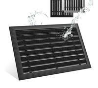 Björn&Schiller Paillasson extérieur 40x60 cm, Tapis d'entrée extérieur avec Cadre en Aluminium Noir, Tapis extérieur résistant à la Pluie en Fibres de polypropylène, Tapis de Porte pour Maison