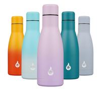 BJPKPK Acier Inoxydable Bouteille 350 ml Isotherme avec Poignée et Paille Couvercle-Sans BPA-Anti-fuite avec Poignée Portable-étanche Gourde Isotherme, Violet Rêveur