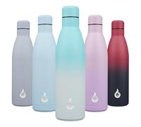 BJPKPK Acier Inoxydable Bouteille 750 ml Isotherme avec Poignée et Paille Couvercle-Sans BPA-Anti-fuite avec Poignée Portable-étanche Gourde Isotherme, Sel Marin