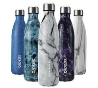 BJPKPK Bouteille d'eau en acier inoxydable - 750 ml - Bouteille isotherme à double paroi sous vide - Marbre La Reine des Neiges