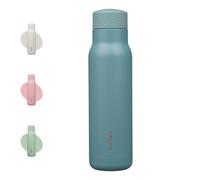 BJPKPK Bouteille d'eau isotherme réutilisable en acier inoxydable, 620 ml, double paroi étanche, garde les boissons froides et chaudes, bleu brume