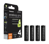 Panasonic Pile rechargeable eneloop Pro Ni‑MH AA 2500 mAh Pack 4 prêtes à l'emploi 500 cycles