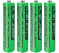 BK-40AAABU Piles Rechargeables AAA 400mah 1,2v pour Téléphone Gigaset, Pile AAA 400mah Batterie téléphone pour Panasonic, Lot de 4
