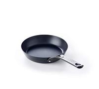 BK Black Steel Pré-Assaisonné 20cm Poêle à Frire en Acier au Carbone, Convient à l'Induction, au Four et au Grill jusqu'à 350C, Durable et Professionnel, Noir