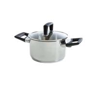 BK Blue Label Cool Casserole en acier inoxydable 16 cm, poignée froide, convient à l'induction, au four, au lave-vaisselle, argent