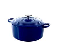 BK Bourgogne cocotte 24 cm 4,2 L fonte émaillée, compatible induction, compatible four jusqu’à 220 °C, compatible lave-vaisselle, avec couvercle
