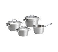 BK Conical Profi Batterie de Cuisine Inox 18/10 4 Pièces avec Couvercles | Inox 18/10, couvercles en inox, induction, four jusqu'à 230 °C, compatible lave-vaisselle