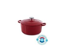 BK Cookware H6072.524 BK Bourgogne Cocotte en Fonte - Ronde - 24 cm - 4.2L - Revetement emaille - Couvercle avec Anneaux