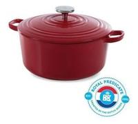 BK Cookware H6072.528 BK Bourgogne Cocotte en Fonte - Ronde - 28 cm - 6.7L - Revetement emaille - Couvercle avec Anneaux G