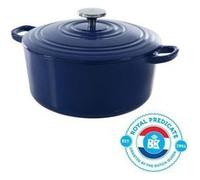 BK Cookware H6074.524 BK Bourgogne Cocotte en Fonte - Ronde - 24 cm - 4.2L - Revetement emaille - Couvercle avec Anneaux G