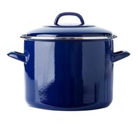 BK Indigo Marmite Allemande Emaillee Heritage Neerlandaise en Revetement Antiadhesif en Ceramique sans PFAS avec Couvercle, 24 cm8.