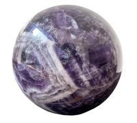 BKGWCSOR 1 boule d'améthyste de rêve 10 à 11 cm, sphère polie, décoration salle, cristal, artisanat, pierre