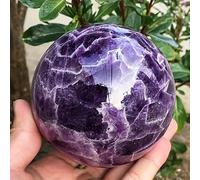 BKGWCSOR 1 boule d'améthyste de rêve polie 7,5 à 8 cm, sphère en cristal, décoration d'intérieur