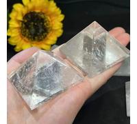BKGWCSOR 1pc 4cm Cristal Clair Quartz Pyramide Pierre Pointe Tour for la décoration Fengshui