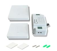 Bkiyougo Kit interrupteur sans fil, émetteur radio RF 433MHz interrupteur mural récepteur sans fil AC 220V 230V 240V jusqu'à 100mètres télécommande pour lumières 2 interrupteur 1 récepteur)