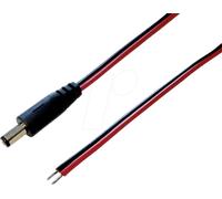 BKL 075110 - Câble c.c., fiche 2,5 / 5,5 mm, rouge/noir, 1,0 m