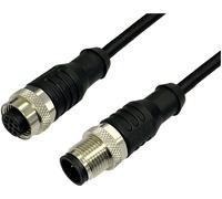 BKL Electronic 2702039 Rallonge pour capteur/actionneur M12 fiche droite vers raccord droit 5 m Nombre de pôles: 4 1 pc(s)