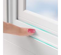 BKSAI Joint Fênetre Isolation Anti Froid, Joint Porte Fênetre Autocollante Bande d'étanchéité pour Fênetres Isolant Phonique Contre le Vent - Blanc 3M