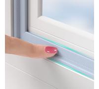 BKSAI Joint Fênetre Isolation Anti Froid, Joint Porte Fênetre Autocollante Bande d'étanchéité pour Fênetres Isolant Phonique Contre le Vent - Gris 3M