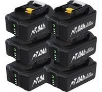 BL1830 Batterie de rechange 18V pour Makita, Li-Ion 7000mAh 18650, compatible avec BL1860/LXT400/6B, couleur : or