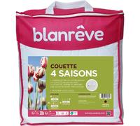 BLA3245841748316 Couette 140 x 200 cm 4 saisons 420 g/m² Blanc