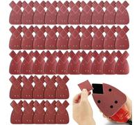 Black and Decker Lot de 40 patins de ponceuse pour souris assortis Grain 40/60/80/120 avec 2 pointes supplémentaires pour remplacement, feuilles abrasives à 4 trous pour ponceuse Black and Decker