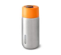 BLACK + BLUM - Mug Isotherme - Thermos de Voyage en Acier Inoxydable 100% Étanche - Couvercle Verrouillable - 6H de Chaud, 8H de Froid - 340ml - Argenté/Orange