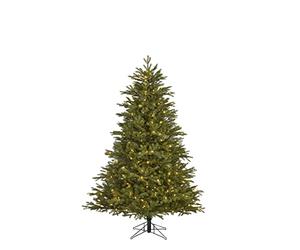 Black Box Trees Cottage Sapin de Noël Artificiel avec éclairage LED - H185xØ137cm - Vert