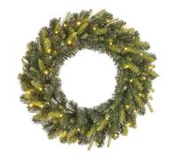 Black Box Trees Grimshaw Couronne de Bougies - Décoration de Noël avec éclairage LED - Couronne de Porte pour Porte d'entrée - Couronne de Noël avec Bougies LED et minuterie - 15 x 60 cm - Vert