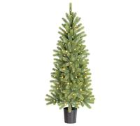 Black Box Trees Nagoya Sapin de Noel Artificiel avec Éclairage H120 x Ø60 cm - Christmas Tree pour Intérieur - Arbre avec 212 Branches en PE - Modèle Fin - Vert